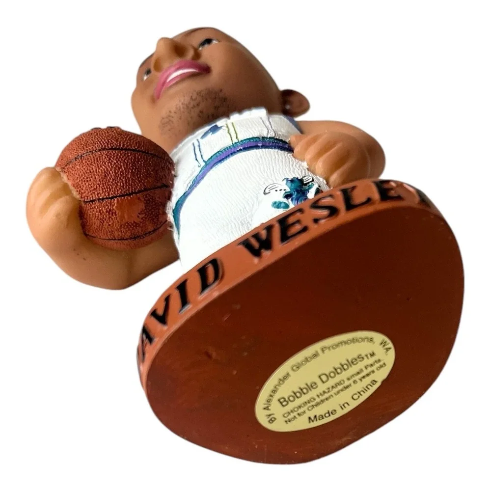 David Wesley Bobblehead NBA Charlotte Hornets Basketball Ticket Stub